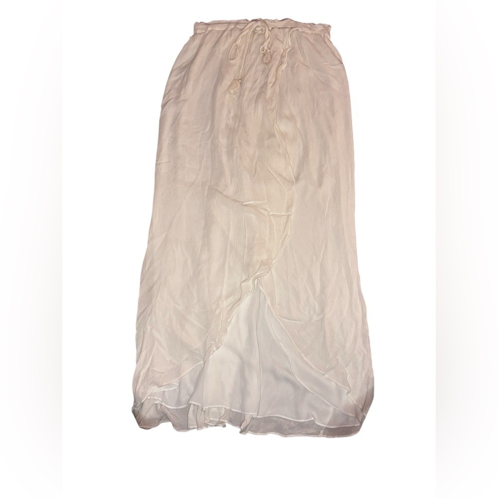 1. State Chic Cream Midi Skirt